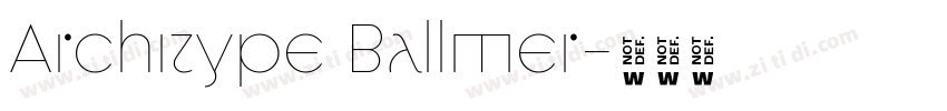 Architype Ballmer字体转换